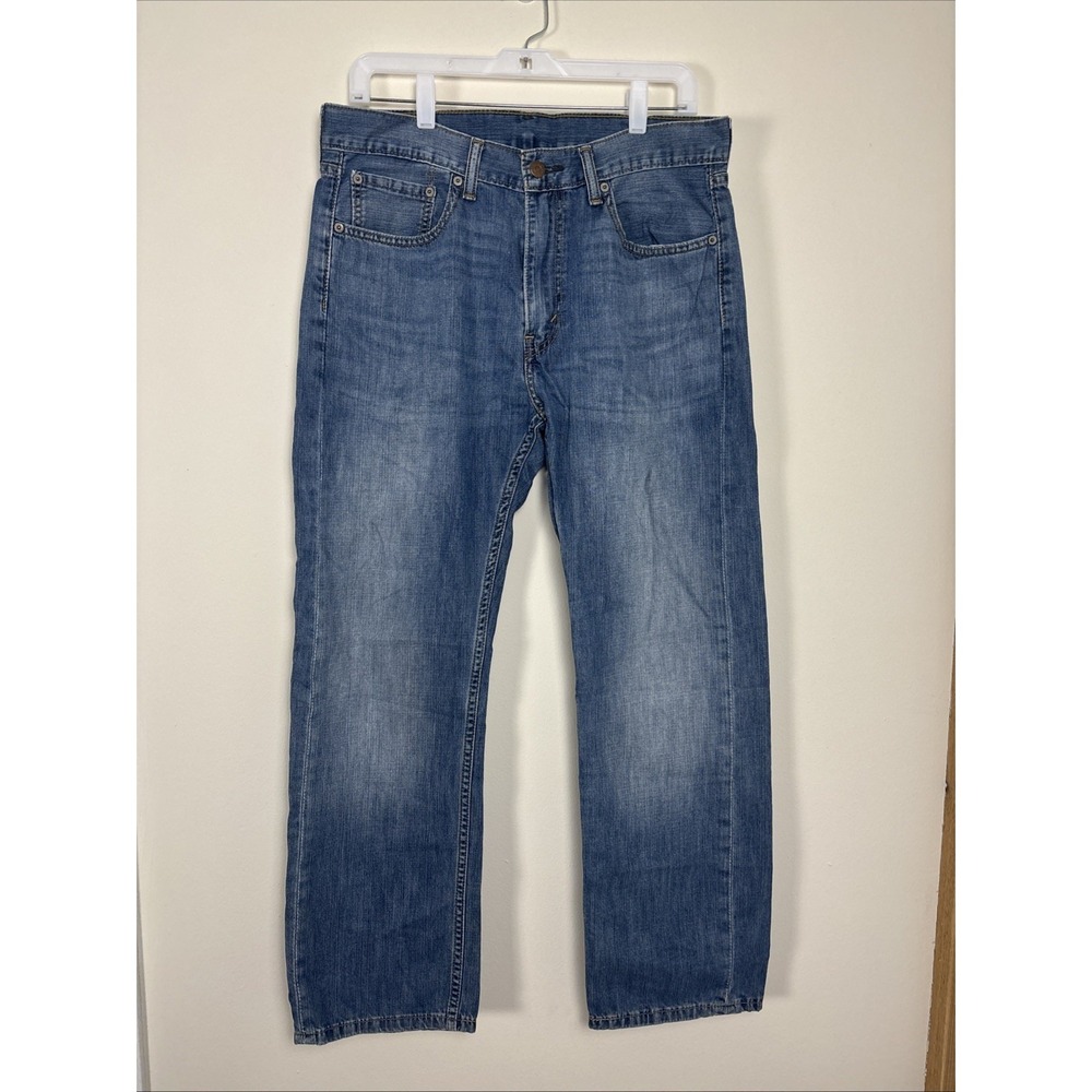 Levi's 505 Jeans Men Blue Straight Stretch Comfort Denim 33 X 30 Vtg y2k